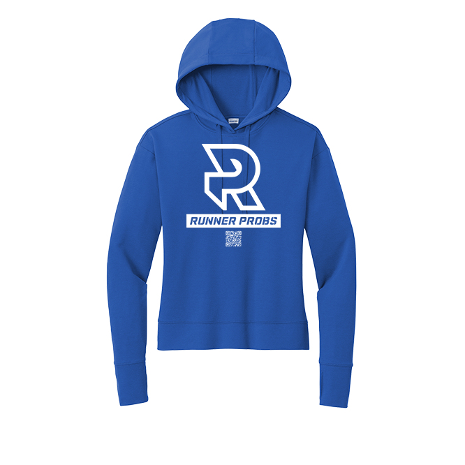 LOGO (White) - Womens Flex Fleece Pullover Hoodie