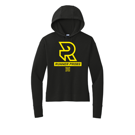 LOGO (Yellow) - Womens Flex Fleece Pullover Hoodie
