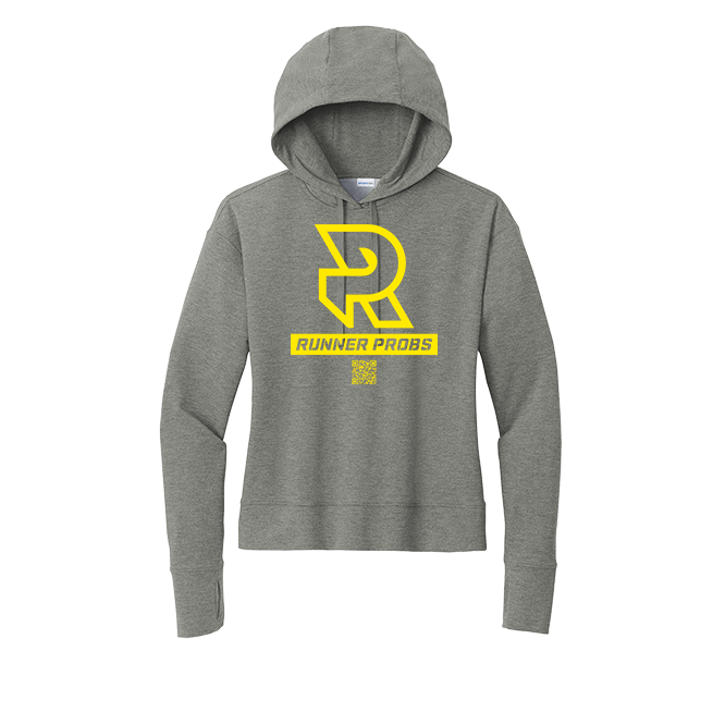 LOGO (Yellow) - Womens Flex Fleece Pullover Hoodie