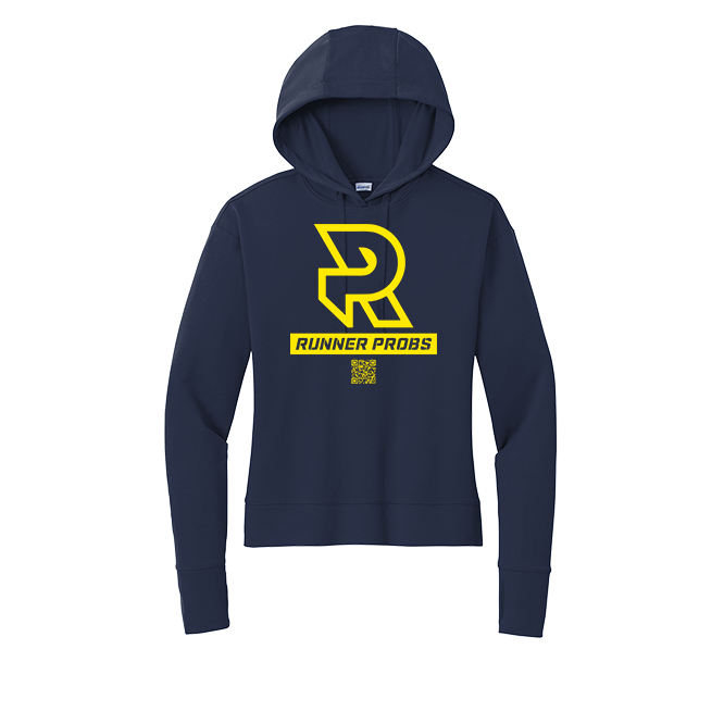 LOGO (Yellow) - Womens Flex Fleece Pullover Hoodie