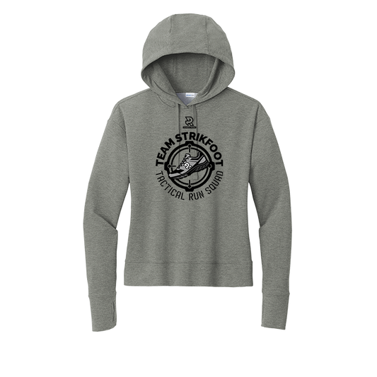 TEAM STRIKEFOOT (Black) - Womens Flex Fleece Pullover Hoodie