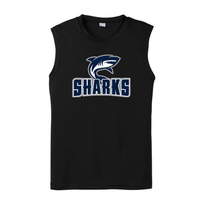 CLOVIS SHARKS - Sleeveless Performance Tee