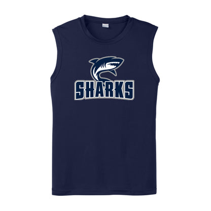 CLOVIS SHARKS - Sleeveless Performance Tee