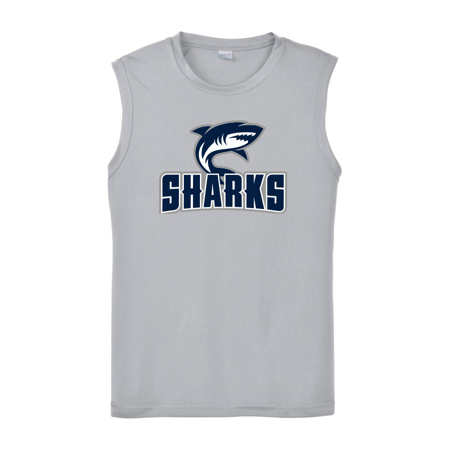 CLOVIS SHARKS - Sleeveless Performance Tee