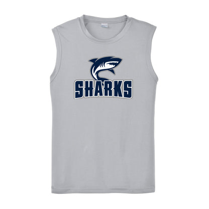 CLOVIS SHARKS - Sleeveless Performance Tee