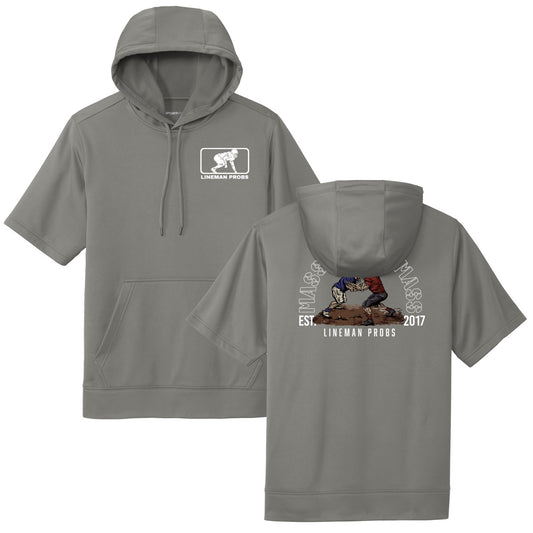 BIG BONED - MASS MOVES MASS - Short Sleeve Hoodie