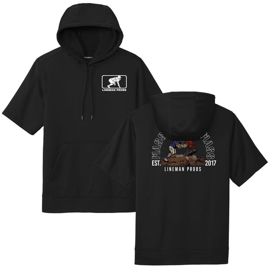 BIG BONED - MASS MOVES MASS - Short Sleeve Hoodie