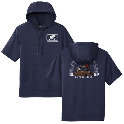 BIG BONED - MASS MOVES MASS - Short Sleeve Hoodie