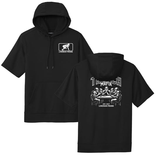 BIG BONED - TRENCH MAFIA (White) - Short Sleeve Hoodie