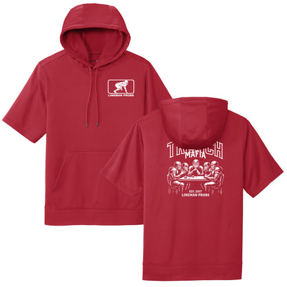 BIG BONED - TRENCH MAFIA (White) - Short Sleeve Hoodie