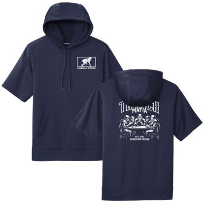BIG BONED - TRENCH MAFIA (White) - Short Sleeve Hoodie