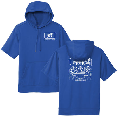 BIG BONED - TRENCH MAFIA (White) - Short Sleeve Hoodie