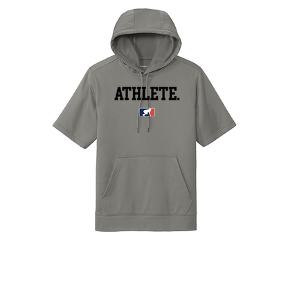 ATHLETE (Black) - Short Sleeve Hoodie