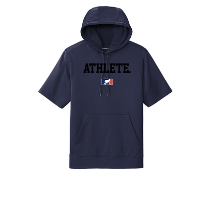 ATHLETE (Black) - Short Sleeve Hoodie
