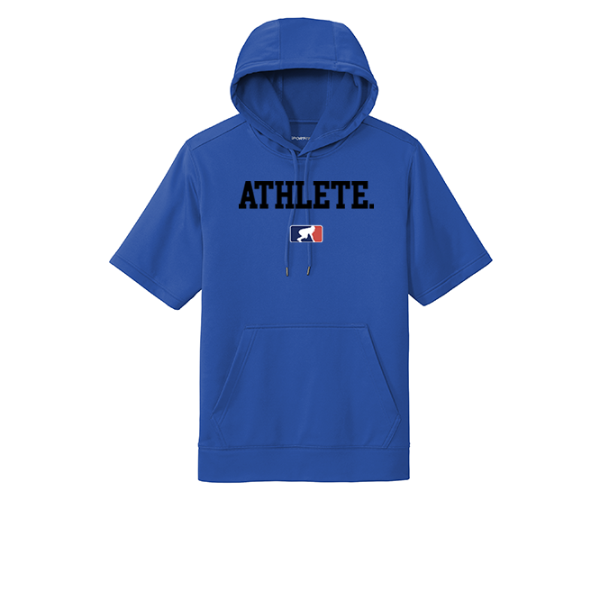 ATHLETE (Black) - Short Sleeve Hoodie