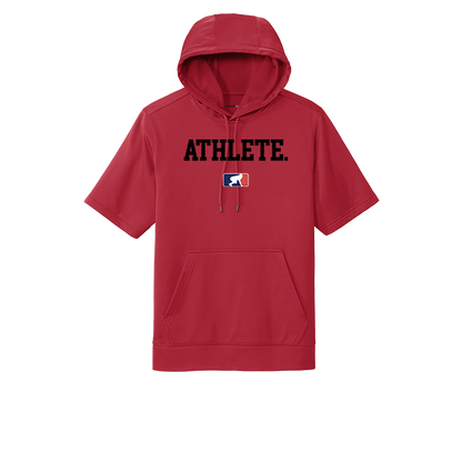 ATHLETE (Black) - Short Sleeve Hoodie