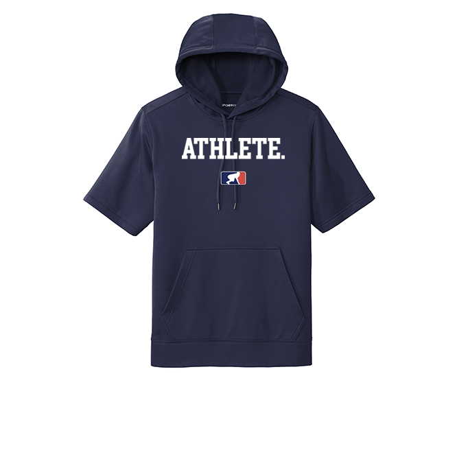 ATHLETE (White) - Short Sleeve Hoodie