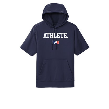 ATHLETE (White) - Short Sleeve Hoodie