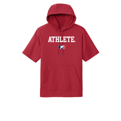 ATHLETE (White) - Short Sleeve Hoodie