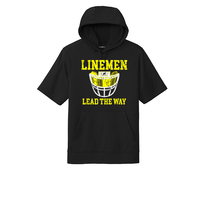 ATHLETE (Black) - Short Sleeve Hoodie
