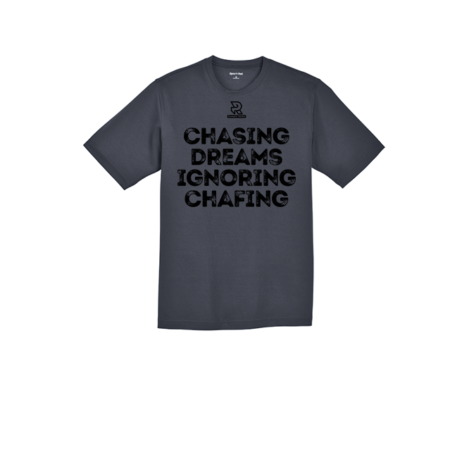 CHASING DREAMS IGNORING CHAFING (Black) - RacerMesh Short Sleeve Tee