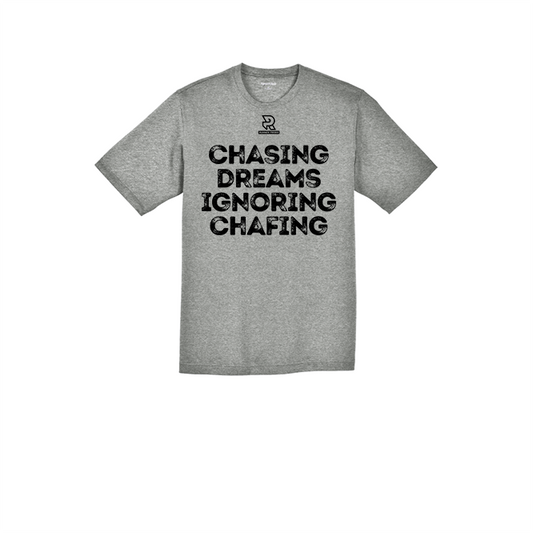 CHASING DREAMS IGNORING CHAFING (Black) - RacerMesh Short Sleeve Tee