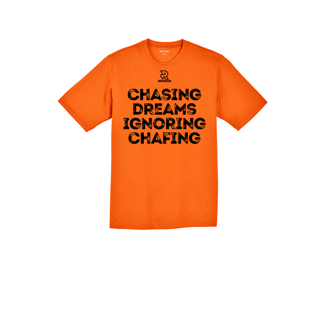 CHASING DREAMS IGNORING CHAFING (Black) - RacerMesh Short Sleeve Tee
