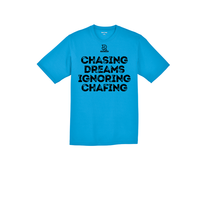 CHASING DREAMS IGNORING CHAFING (Black) - RacerMesh Short Sleeve Tee