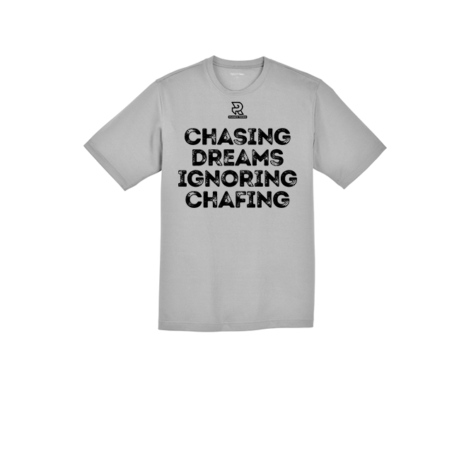 CHASING DREAMS IGNORING CHAFING (Black) - RacerMesh Short Sleeve Tee