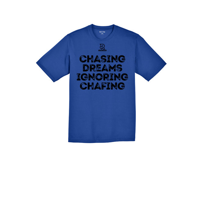 CHASING DREAMS IGNORING CHAFING (Black) - RacerMesh Short Sleeve Tee