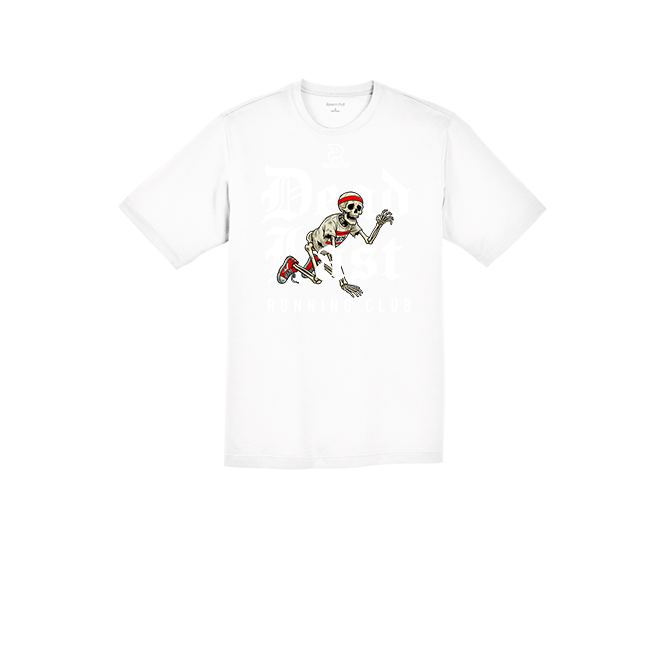 DEAD LAST (White) - RacerMesh Short Sleeve Tee