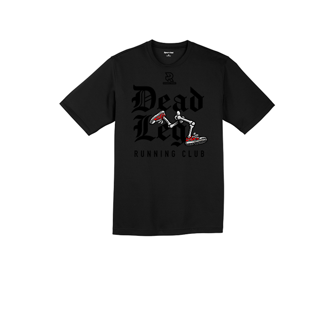 DEAD LEG (Black) - RacerMesh Short Sleeve Tee
