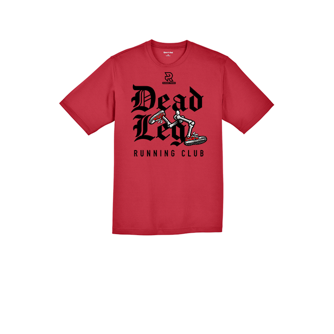 DEAD LEG (Black) - RacerMesh Short Sleeve Tee