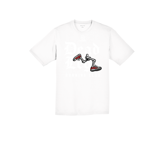 DEAD LEGS (White) - RacerMesh Short Sleeve Tee