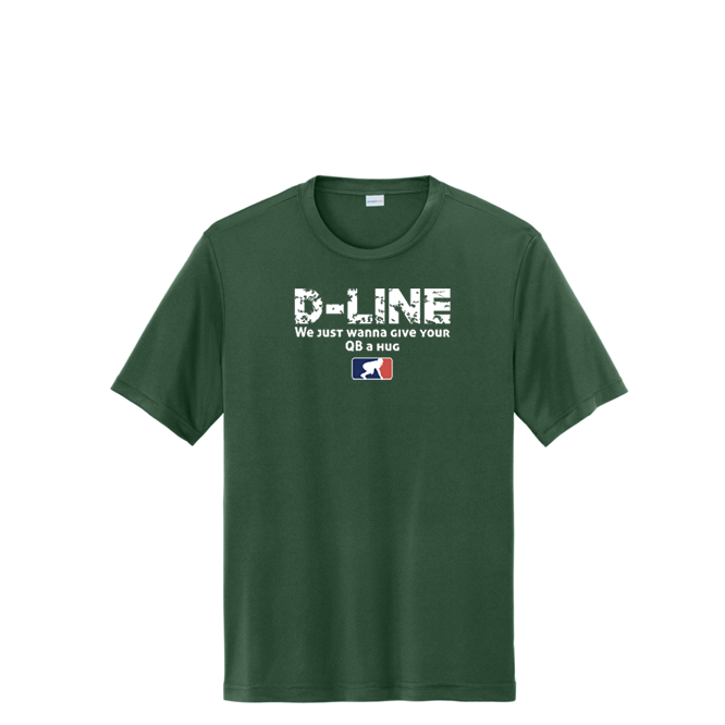 D-LINE QB HUGS - Tall Performance Tee