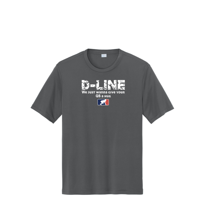 D-LINE QB HUGS - Tall Performance Tee
