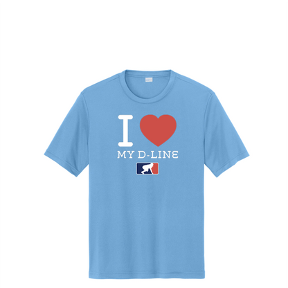I <3 MY D-LINE - Youth Performance Tee