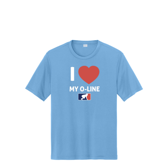 I <3 MY O-LINE - Performance Tee