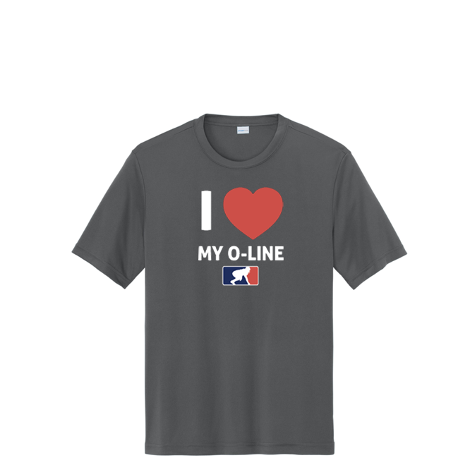 I <3 MY O-LINE - Performance Tee