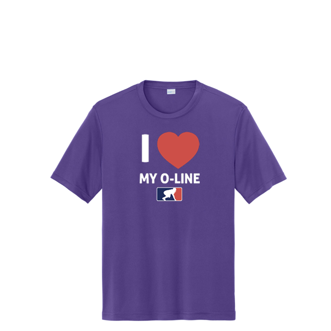 I <3 MY O-LINE - Performance Tee