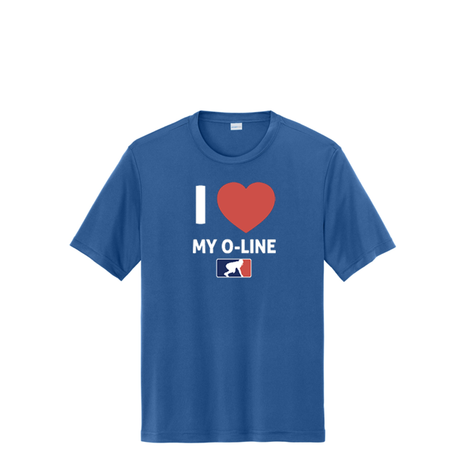 I <3 MY O-LINE - Performance Tee