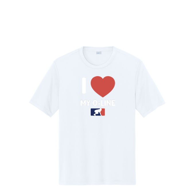 I <3 MY O-LINE - Performance Tee