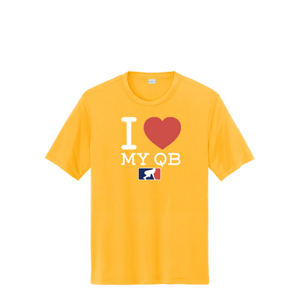 I <3 MY QB - Tall Performance Tee