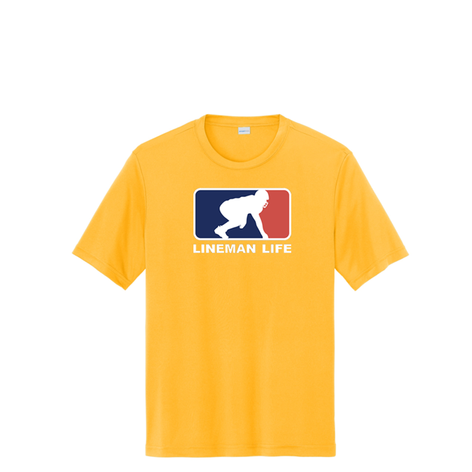 LINEMAN LIFE LOGO - Tall Performance Tee