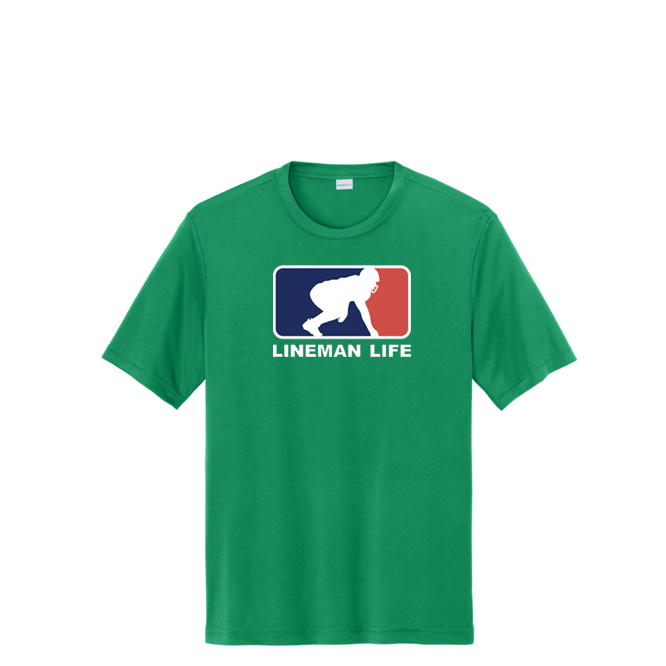 LINEMAN LIFE LOGO - Tall Performance Tee