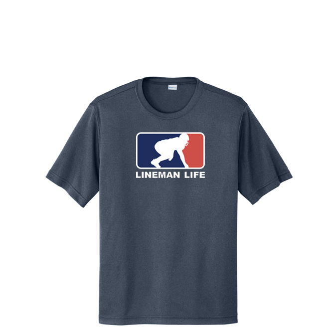 LINEMAN LIFE LOGO - Performance Tee