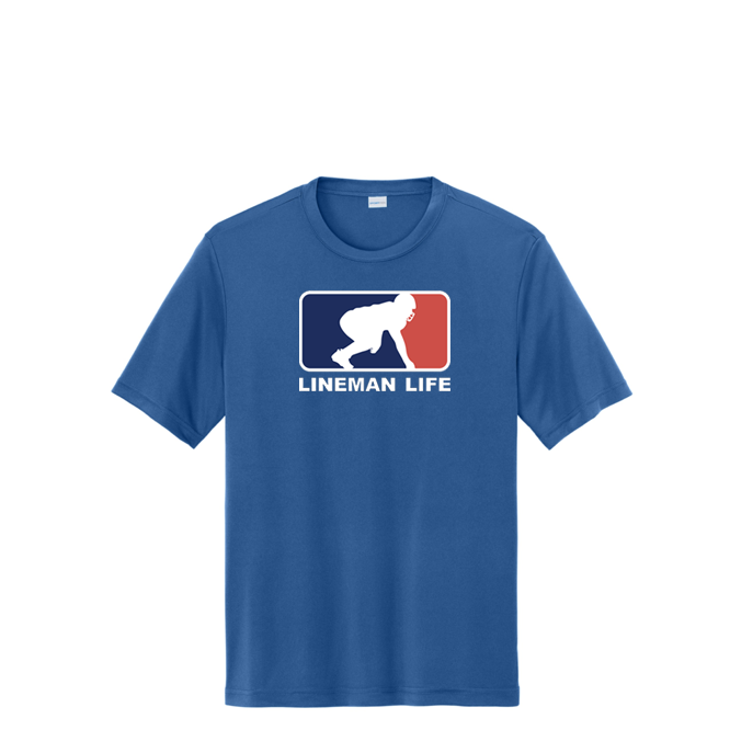 LINEMAN LIFE LOGO - Performance Tee