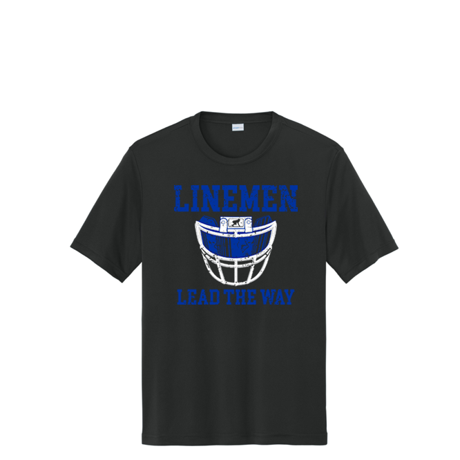 LINEMEN LEAD THE WAY (A) (Royal) - Performance Tee