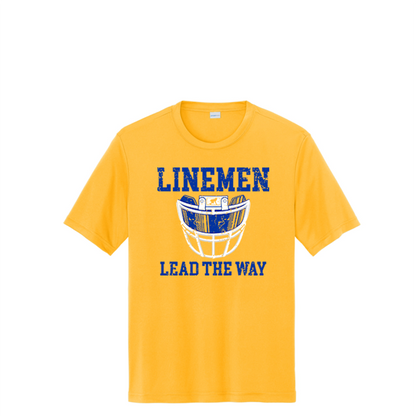 LINEMEN LEAD THE WAY (A) (Royal) - Performance Tee