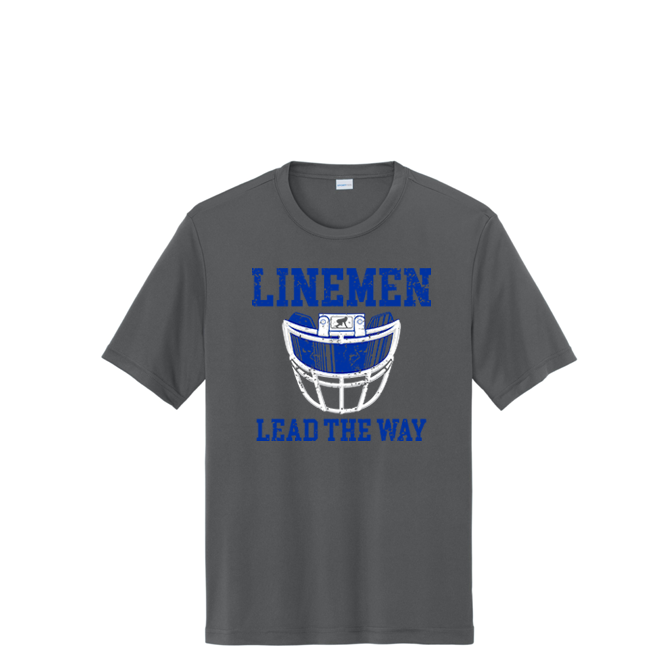 LINEMEN LEAD THE WAY (A) (Royal) - Performance Tee